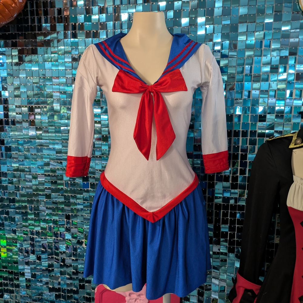 Sailor-Moon Inspired Costume - Red, Blue, White